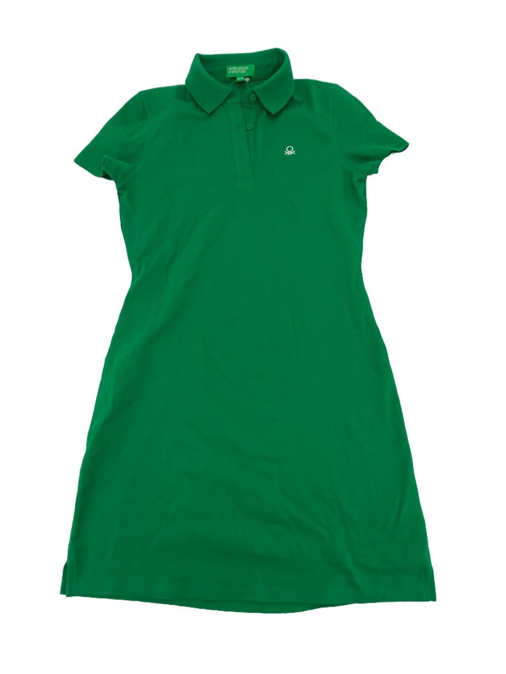 United Colors of Benetton | Polo T-Shirt Dress | Green | Short Sleeve | Size XS